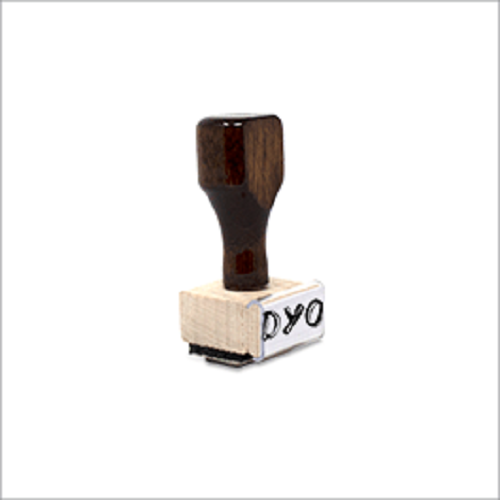 Rubber Stamp 1" X 1/4"